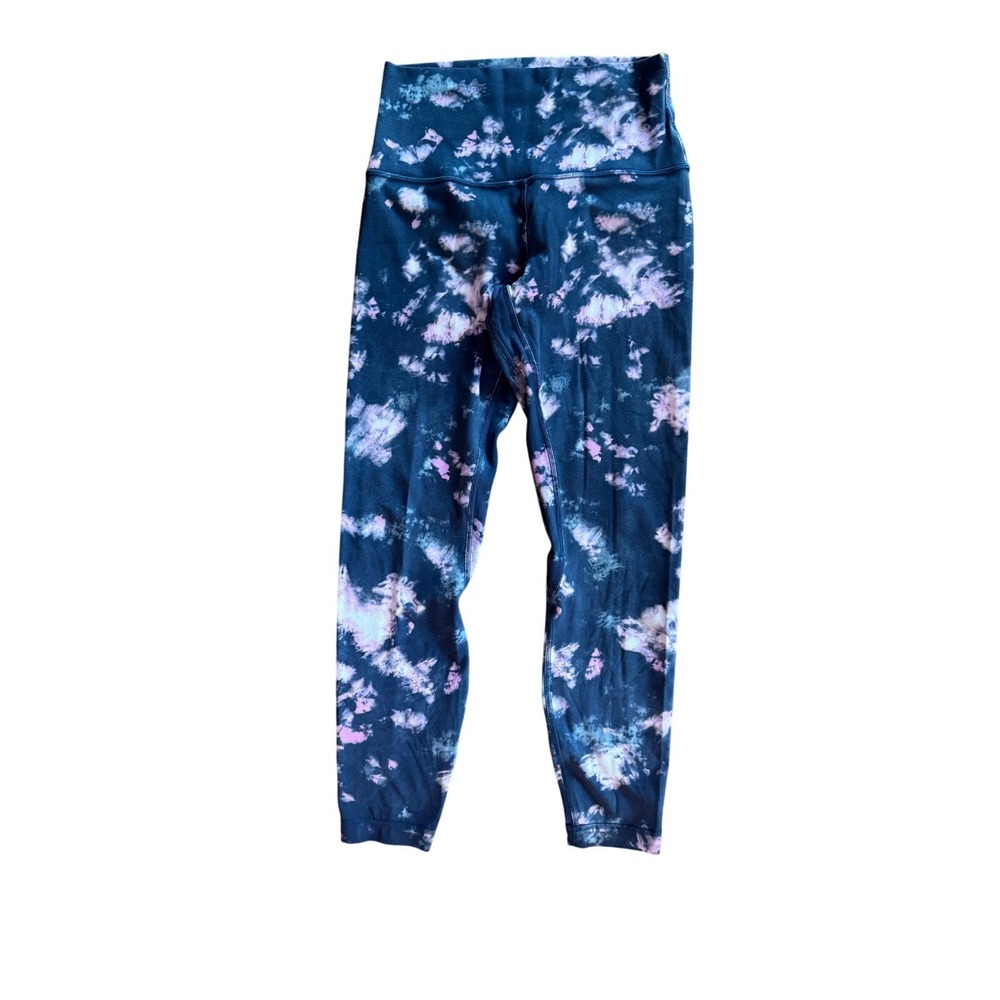 Lululemon Align Leggings 25'' in Navy Purple Tie-dye Yoga- Size 6